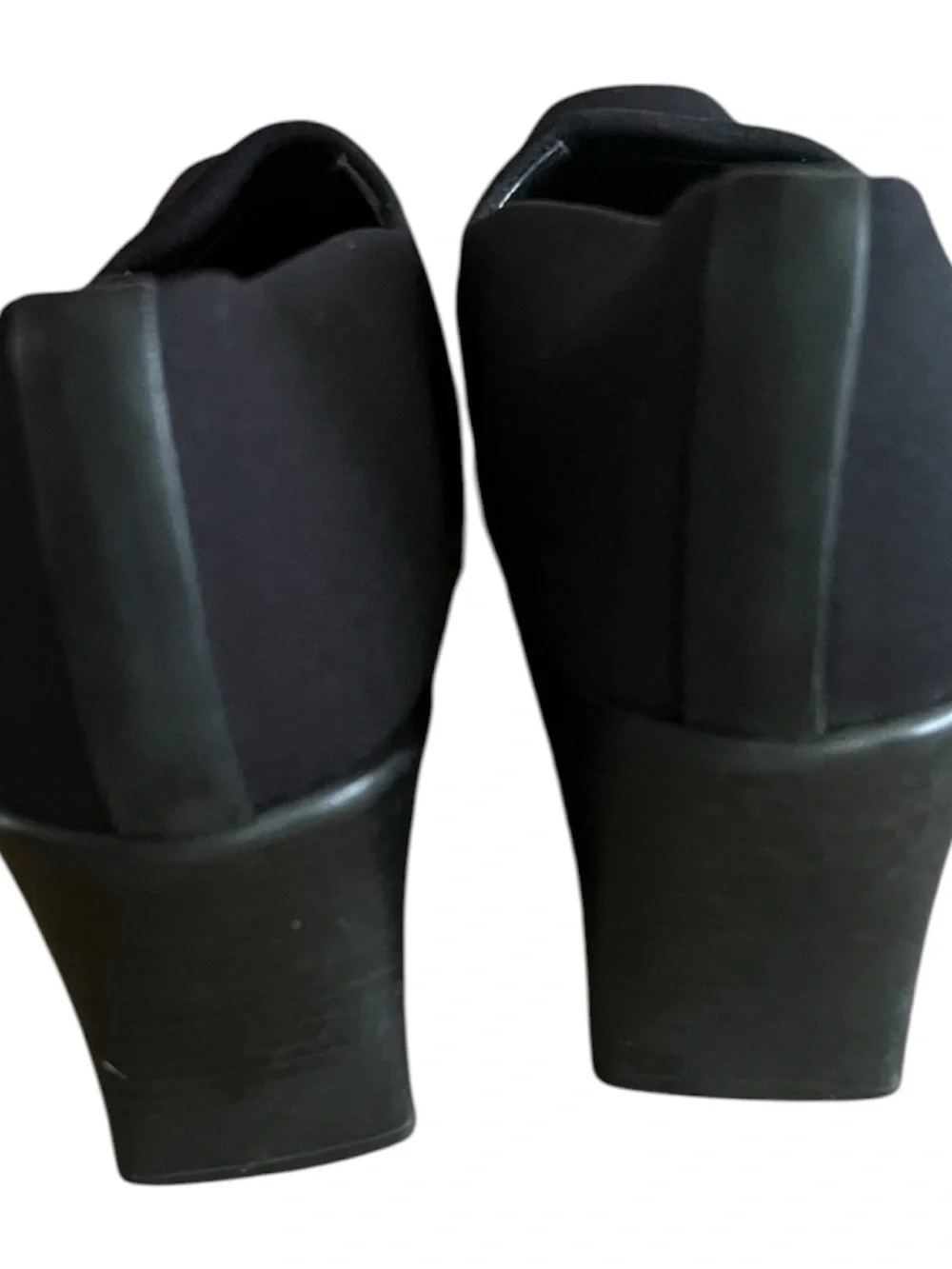 Stuart Weitzman Black Wedge Pumps Square Toe Size 6.5B